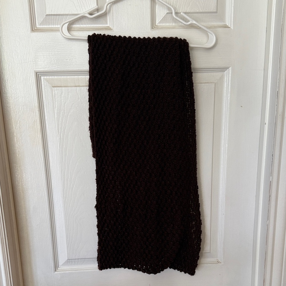 Chic Brown Knit Women's Infinity Scarf